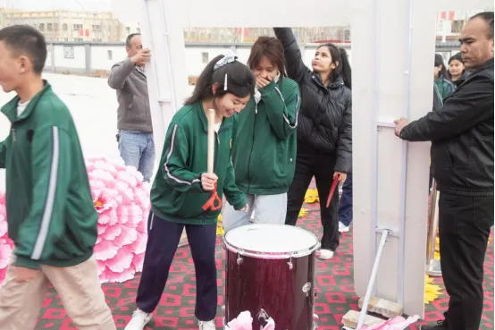 红旗农场学校举行2026年中考百日誓师大会 第2张