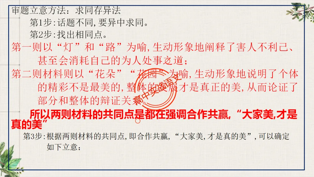 【关键词法】作文审题立意【锚定高考真题+顺应高考趋势】 第91张