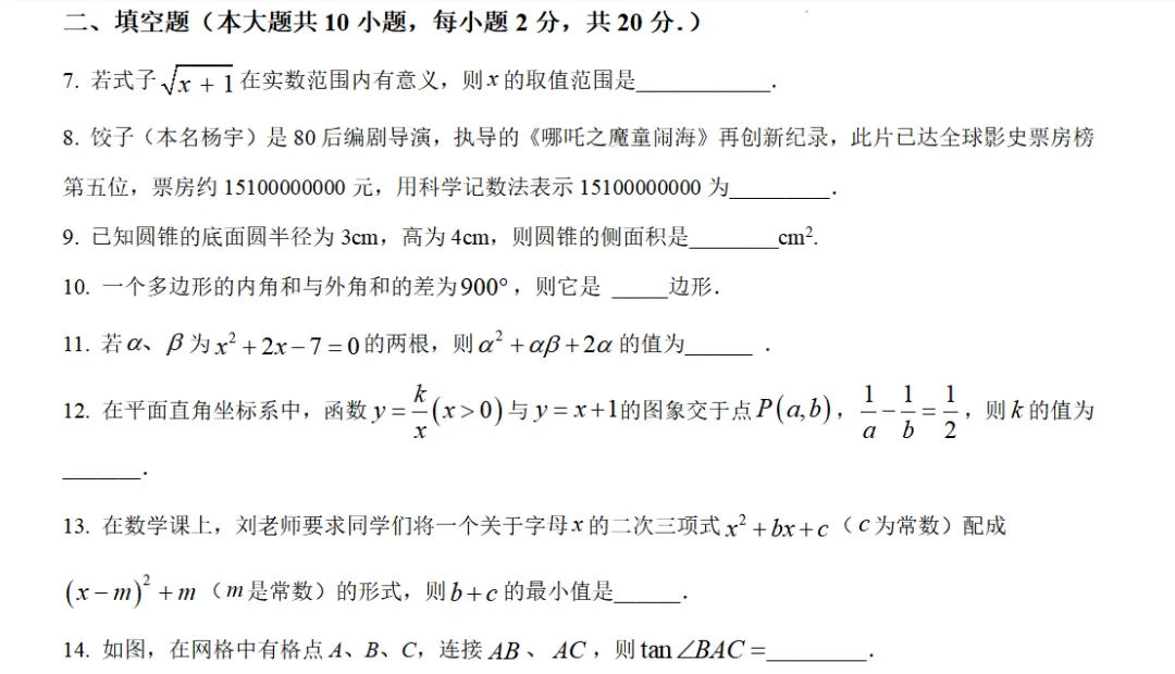 中考冲刺二·专题特训 第6张