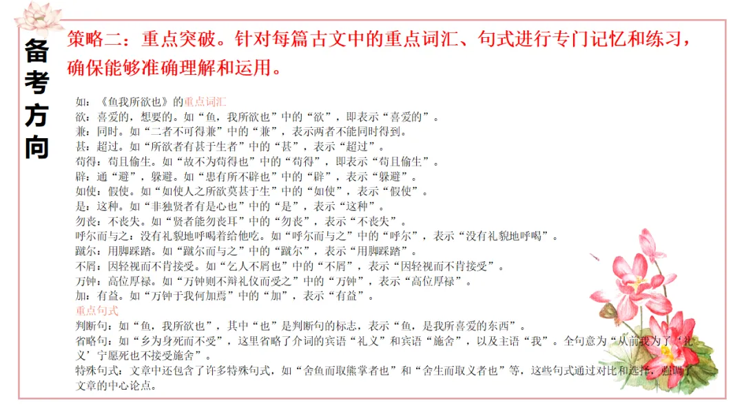 中考语文专题复习:文言文对比阅读备考策略ppt 第15张