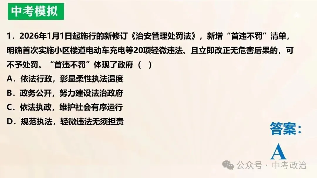 2026年中考道法五大板块复习课件(17个主题) 第21张