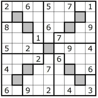 数独竞赛真题-散点数独:荷兰2026数独锦标赛资格赛第5题(分值55) 第1张