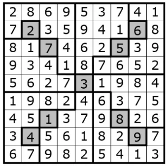 数独竞赛真题-散点数独:荷兰2026数独锦标赛资格赛第5题(分值55) 第2张