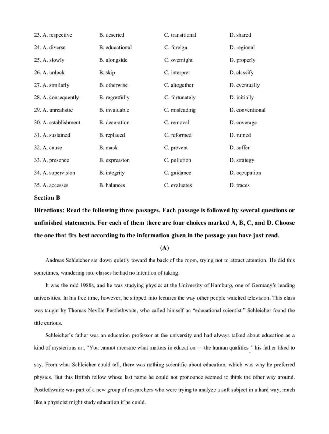 2025上海高考英语真题(答案和范文) 第4张