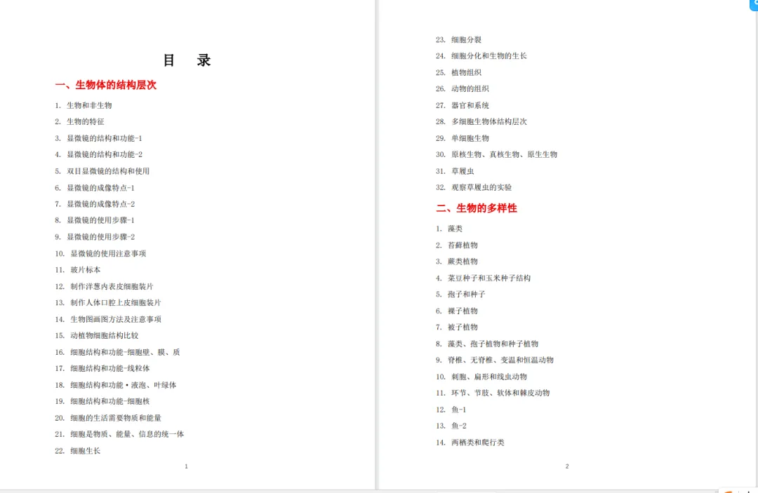 冲刺中考!初中生物提分王炸组合来啦!360° 知识清单 + 专属 Flash 课件 第3张