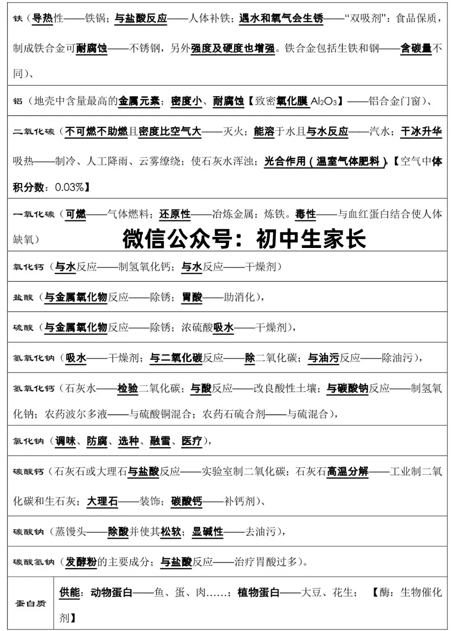 初中化学|中考化学必背知识点总结,连老师都惊呼“太全了”! 第4张
