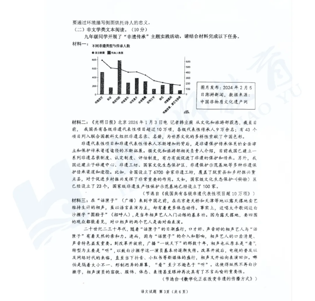 2026年树人中学一模试卷 第6张