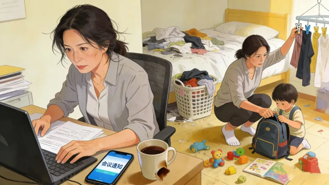 清晨5点40的“战场”:中考女儿、卧床婆婆、未断的工作信息,我的中年三明治 第8张