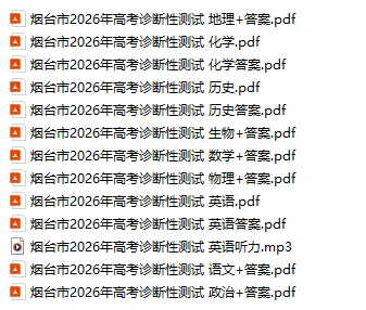 山东一模真题及答案最全汇总!已更济南、青岛、烟台、临沂、泰安、潍坊等14市,速来查看! 第6张