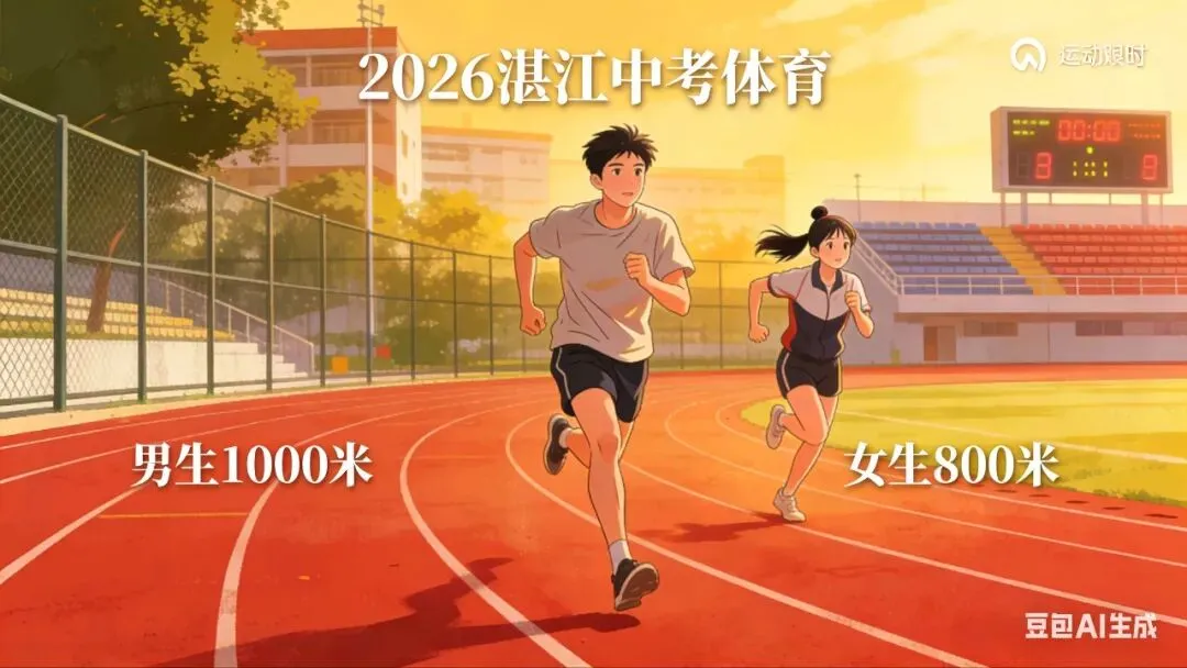 湛江2026中考体育改革:难度下调,家长学生必看! 第1张