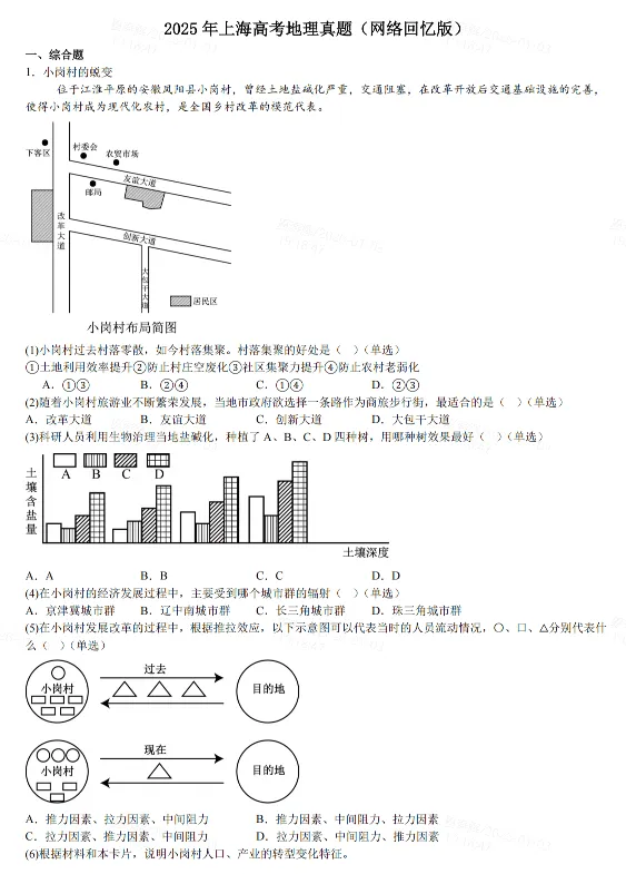 近17年上海高考真题(2008~2025年)分享! 第11张