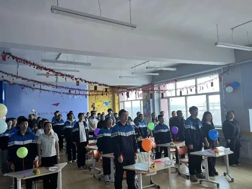 海伦农场学校“百日誓师燃斗志,中考逐梦启新程” 第18张