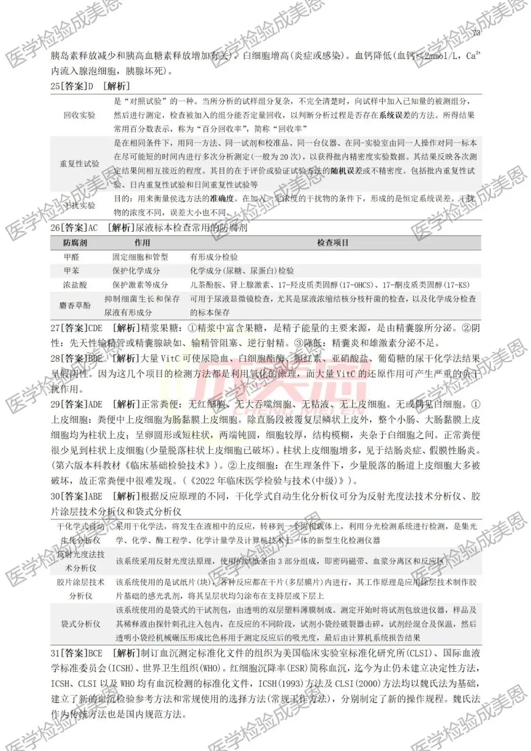 检验高级职称真题书:临床基础(技术)039、(057) 第15张