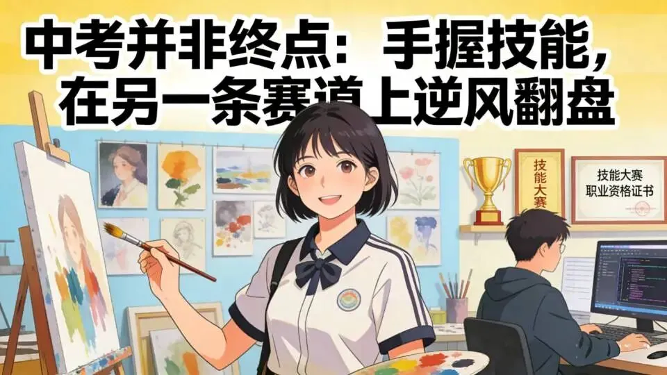 中考并非终点:手握技能,在另一条赛道上逆风翻盘 第1张