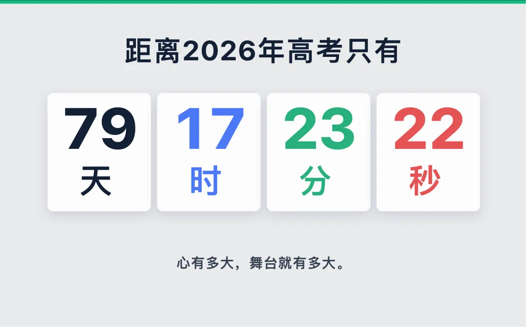 【班主任神器】高考中考日常考试全屏倒计时软件推荐(纯净无广告/带白噪音),可傻瓜配置 第5张