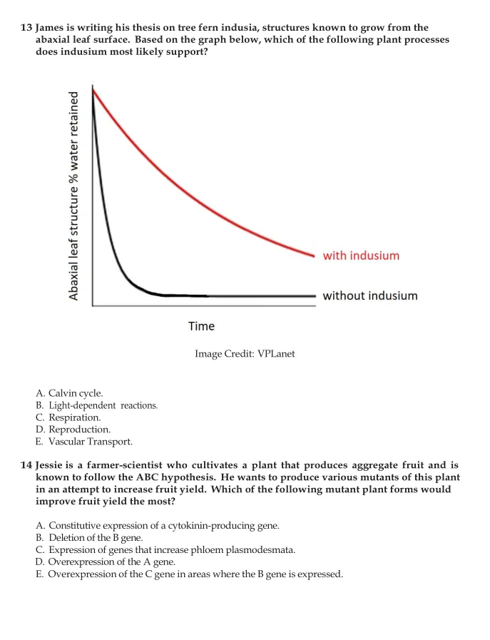 USABO历年真题【2003-2025】免费领取,含答案解析 第10张