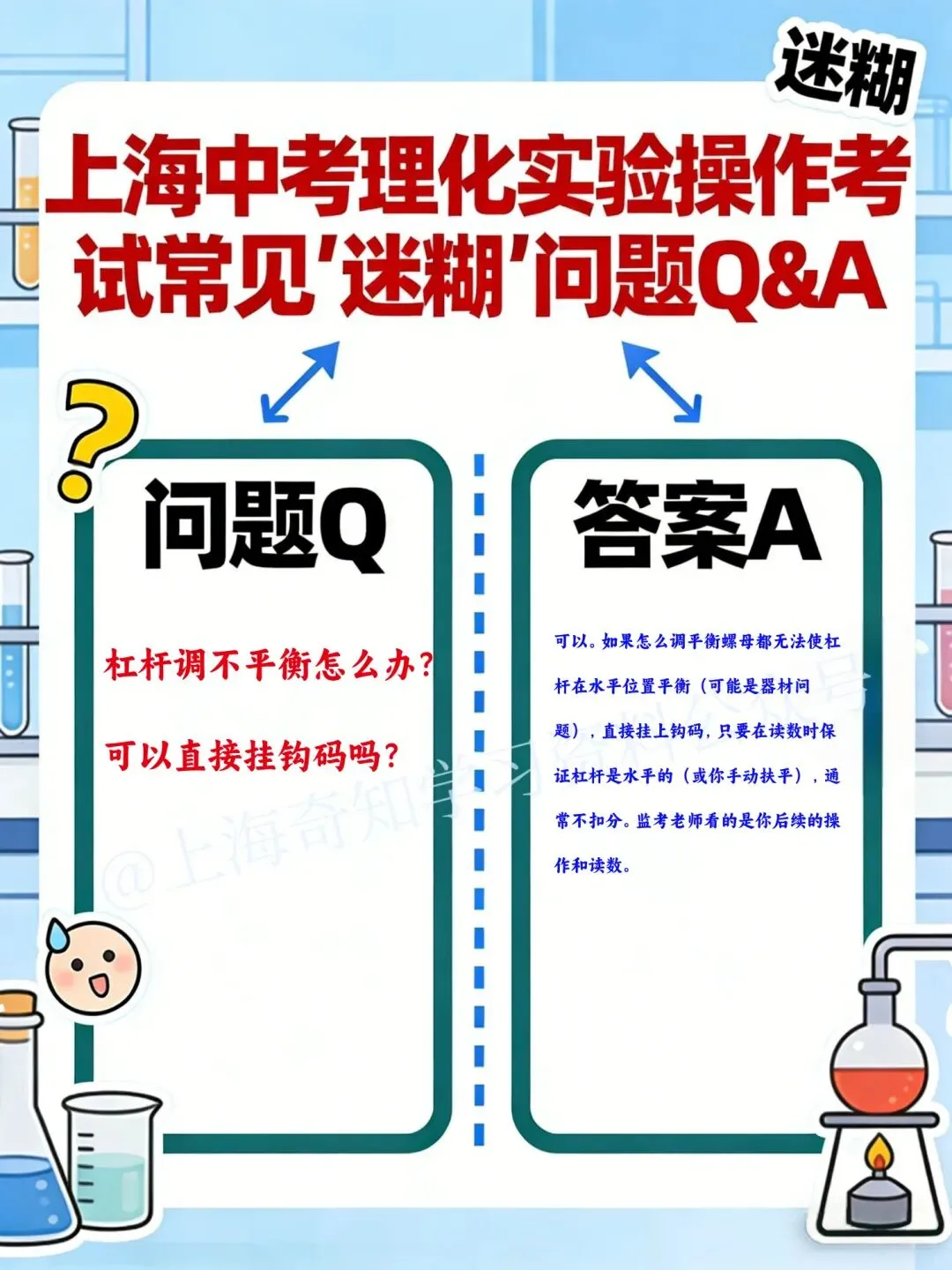 教研会曝光!26届化学实验操作模拟考,就考这2个!附理化实验操作常见问题答疑、评分标准 第12张