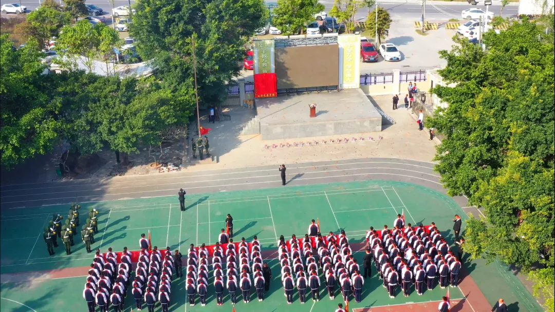 百日逐梦,决胜中考 —— 麻演龙源学校2026届中考百日誓师大会 第5张