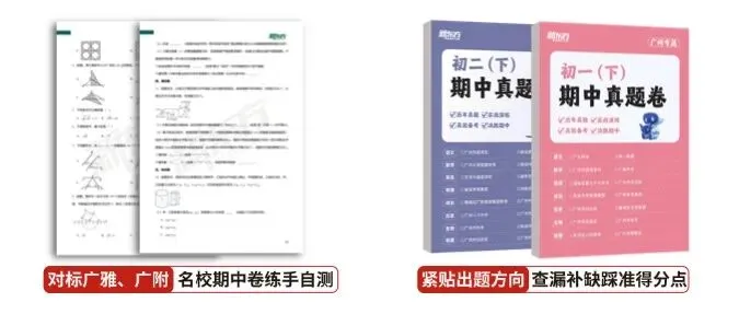 刷完“广雅、广附”真题,期中考多少分心里有数!无门槛包邮送! 第3张