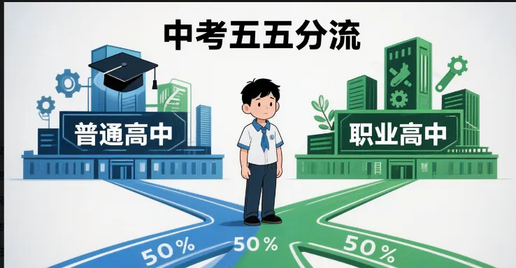 中考“五五分流”,为什么分不下去了 第1张