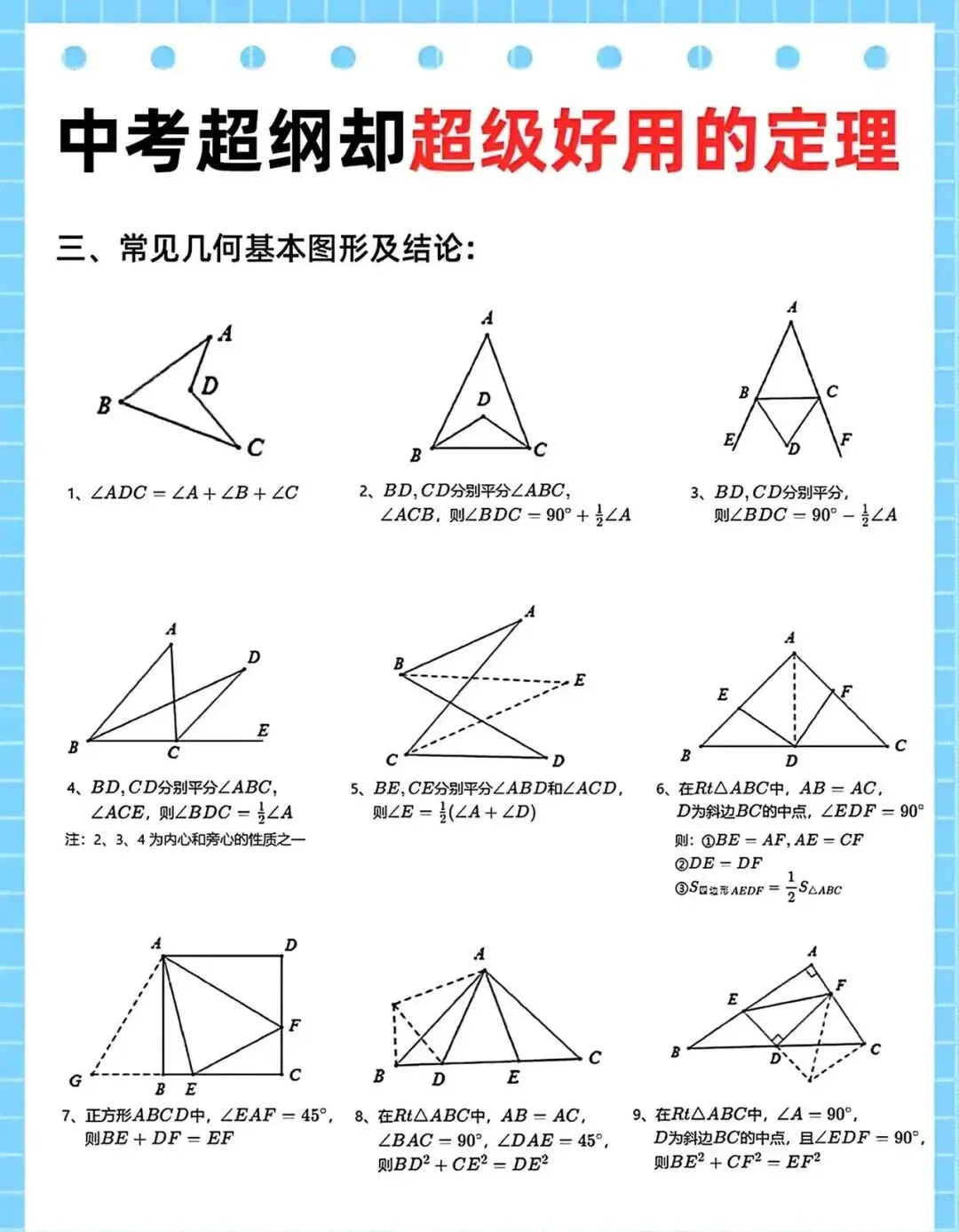 中考超纲却实用的数学定理 第3张