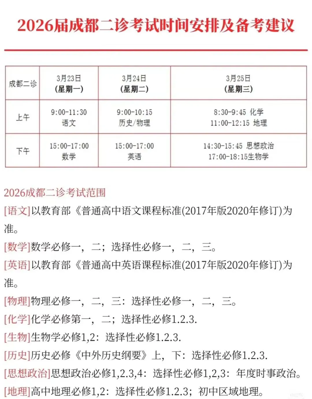 全科!2026成都二诊各科试卷及答案 第4张