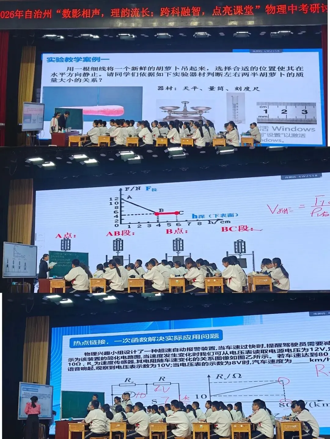 【且行且思】研课赋能备中考 数理融合提质效——2026年昌吉州研讨活动 第2张