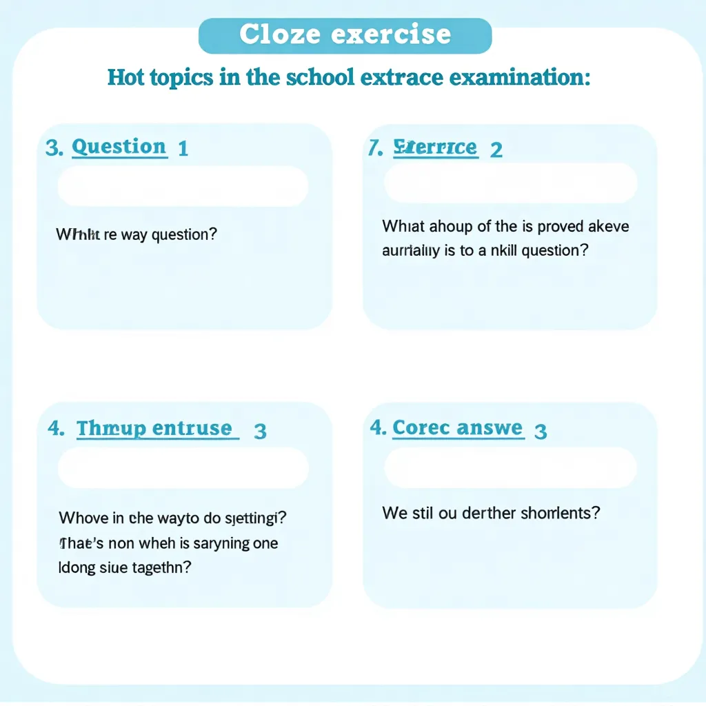 2026中考热点话题完形填空小练(4篇) 第1张