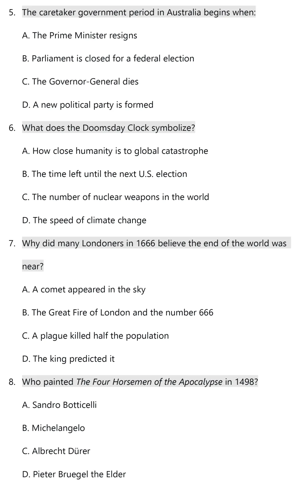 WSC模拟真题题库:文学部分|2026世界学者杯备赛攻略 The World Scholar's Cup 第23张