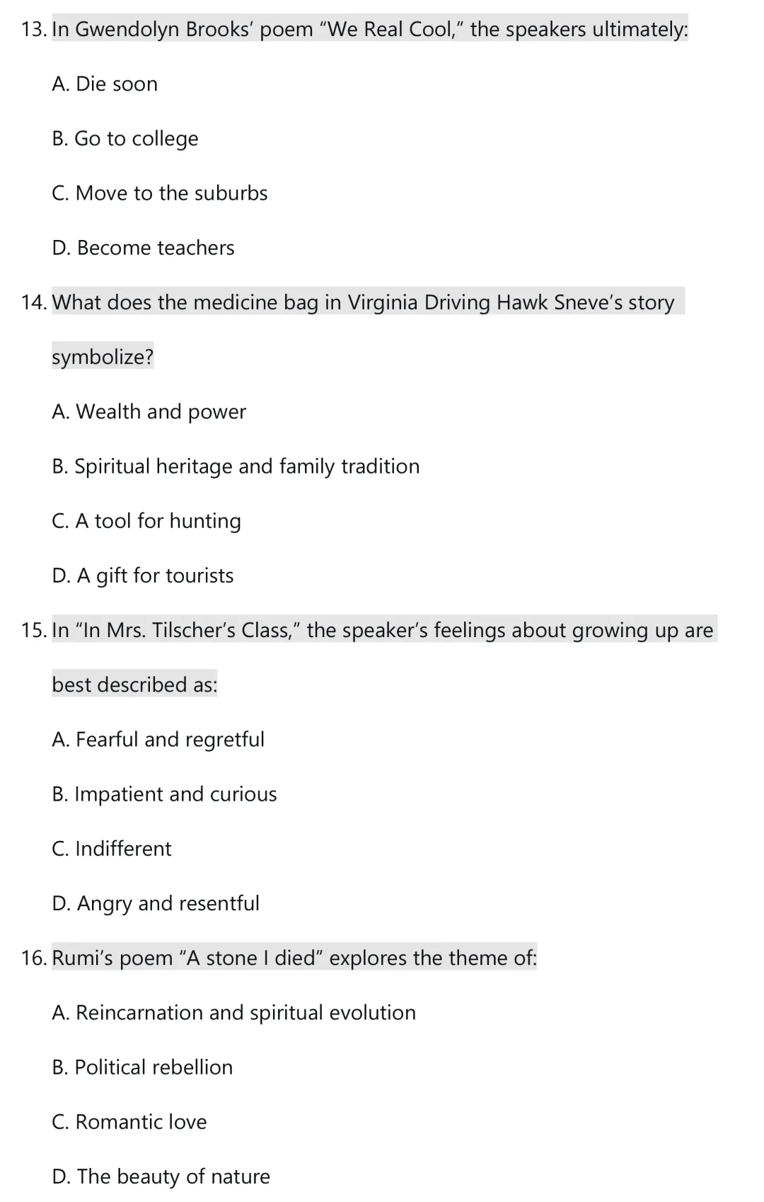 WSC模拟真题题库:文学部分|2026世界学者杯备赛攻略 The World Scholar's Cup 第25张