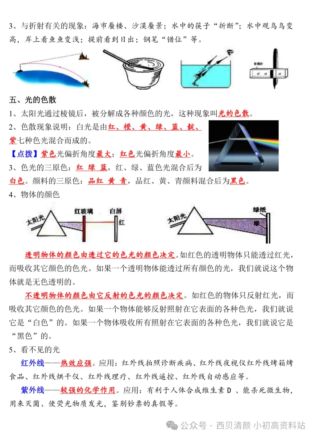 人教版 初中物理中考复习详细资料 完整版 第15张