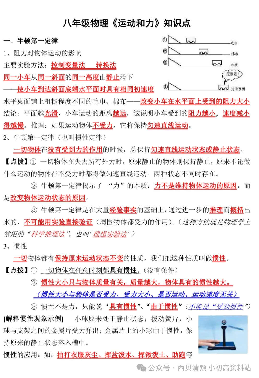 人教版 初中物理中考复习详细资料 完整版 第26张