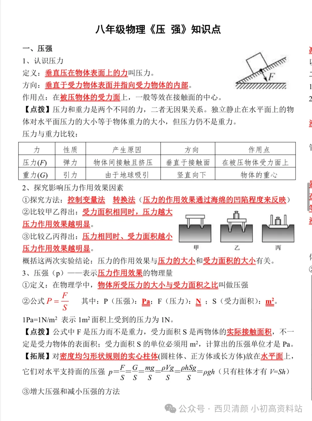 人教版 初中物理中考复习详细资料 完整版 第30张