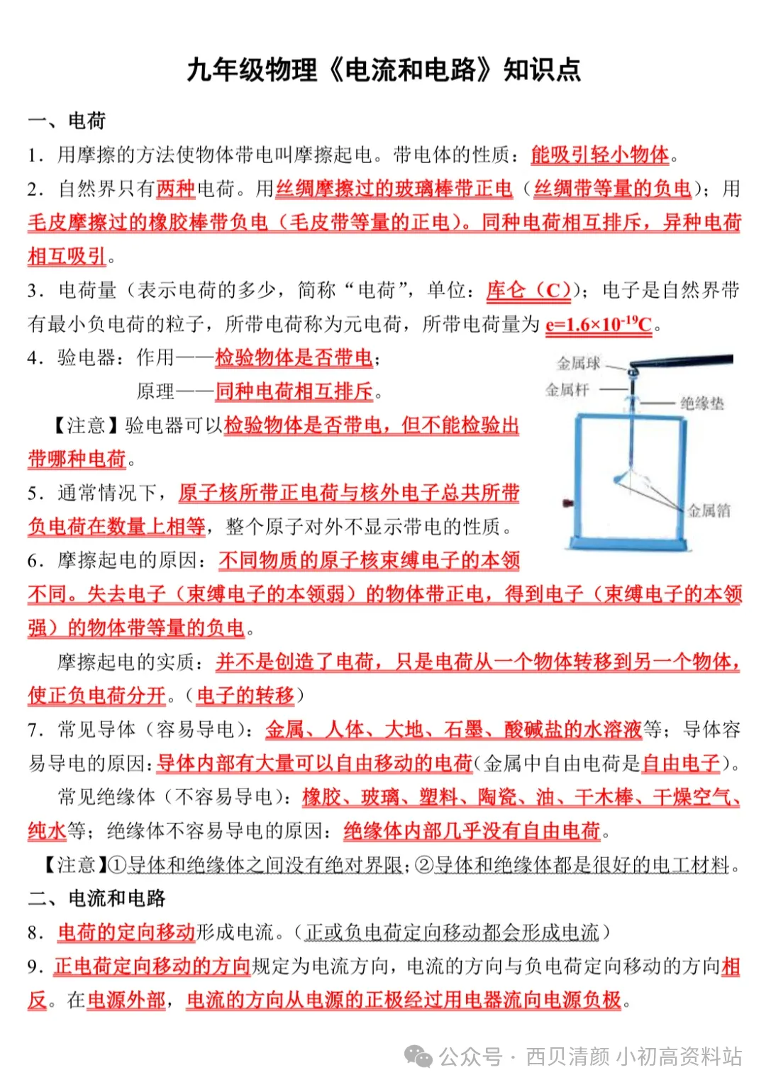 人教版 初中物理中考复习详细资料 完整版 第48张
