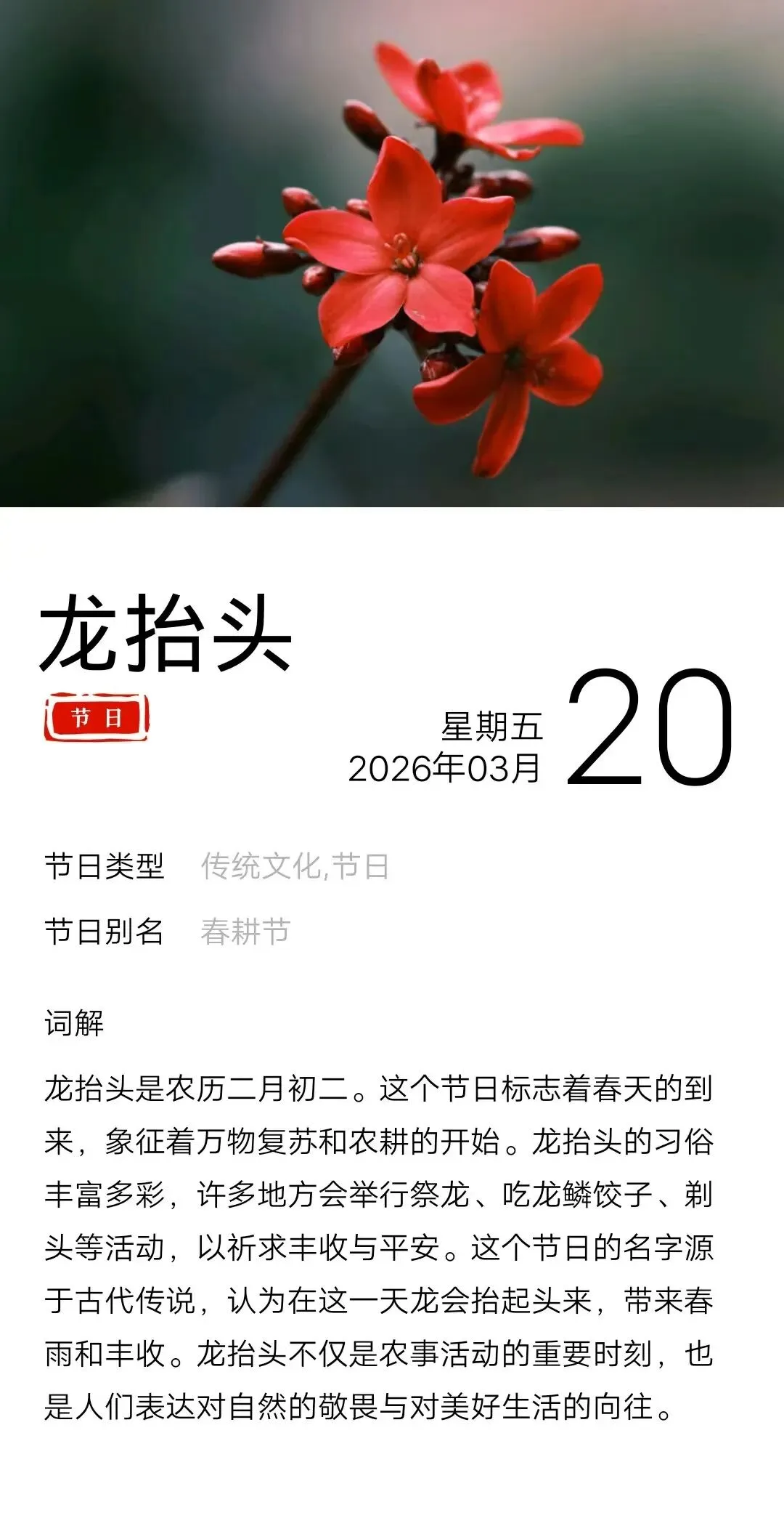 2026中考英语时文---二月二 龙抬头 第1张