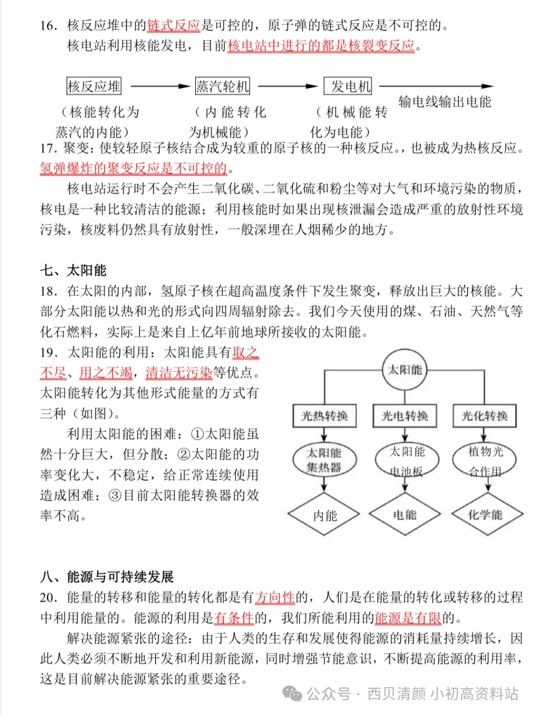 人教版 初中物理中考复习详细资料 完整版 第67张