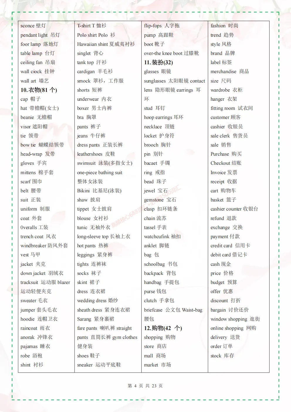 2026中考必考【高频核心688+必背3500词汇】! 单词默写本+自测本,英译汉+汉译英 (PDF下载打印)背完初中英语基本掌握了 第5张