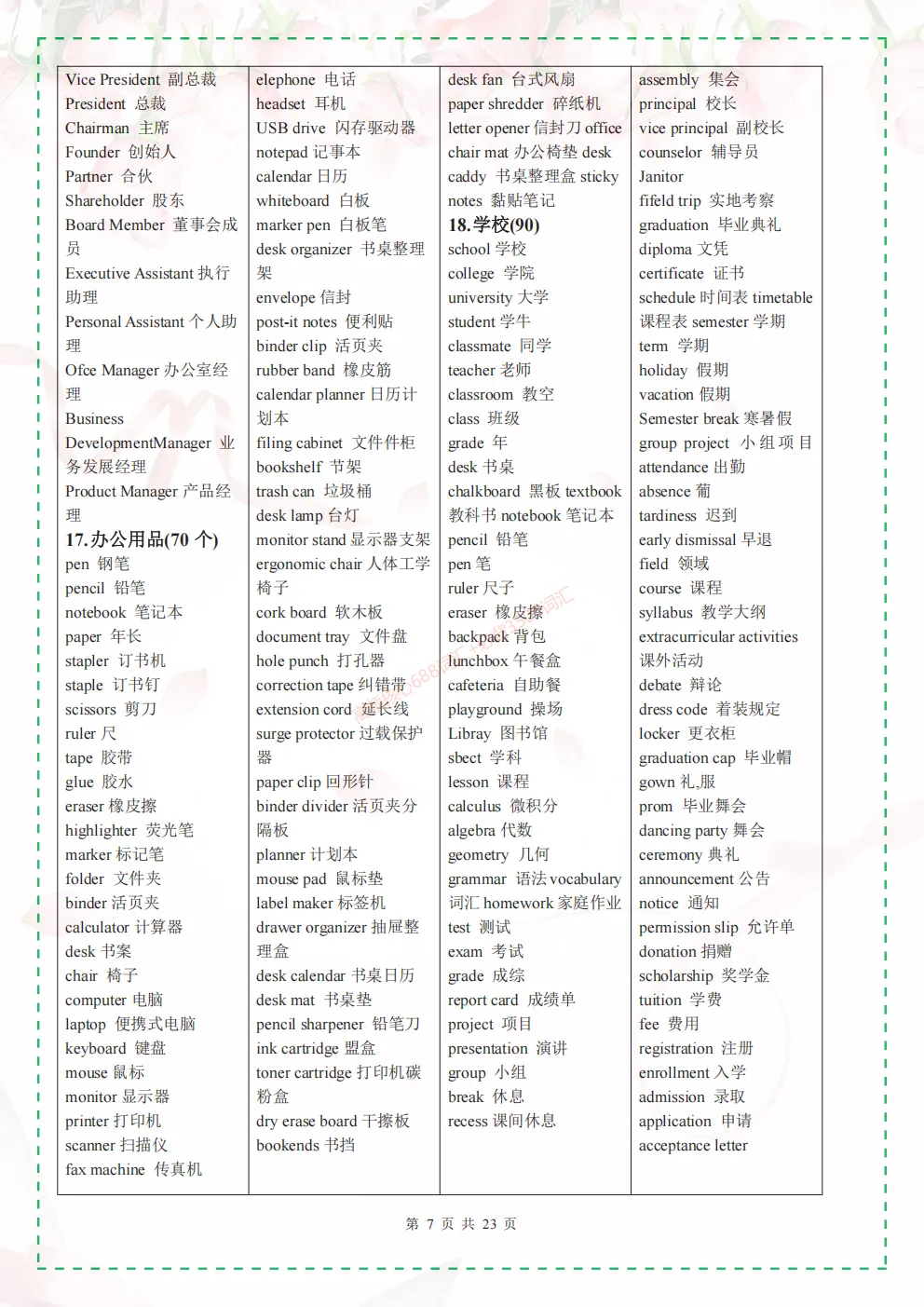 2026中考必考【高频核心688+必背3500词汇】! 单词默写本+自测本,英译汉+汉译英 (PDF下载打印)背完初中英语基本掌握了 第8张