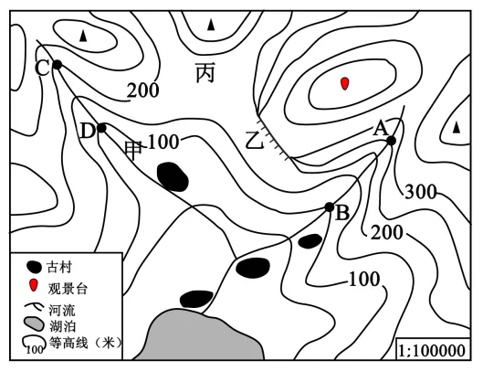 中考专训11:等高线地形图(02) 第18张