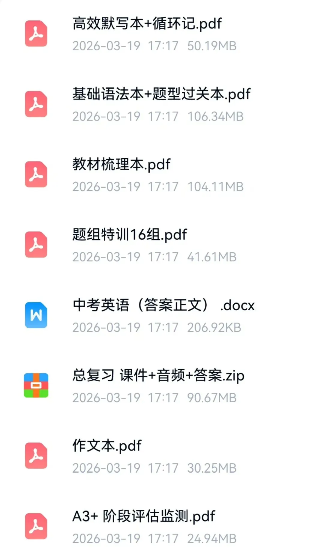 2026版春如金卷中考英语总复习沪教牛津版 第19张