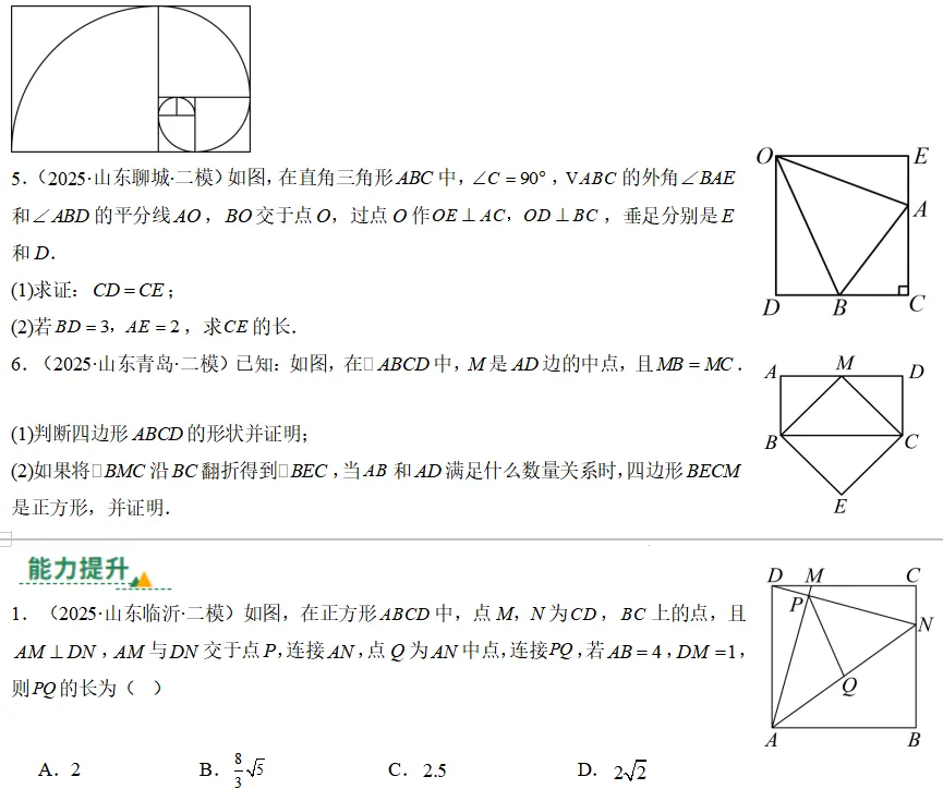 中考数学一轮复习——26正方形的相似与位似 第2张
