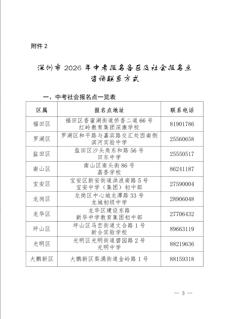 紧急提醒!今天开始报名:2026深圳中考8天倒计时,错过等一年!(附超全报名攻略) 第7张