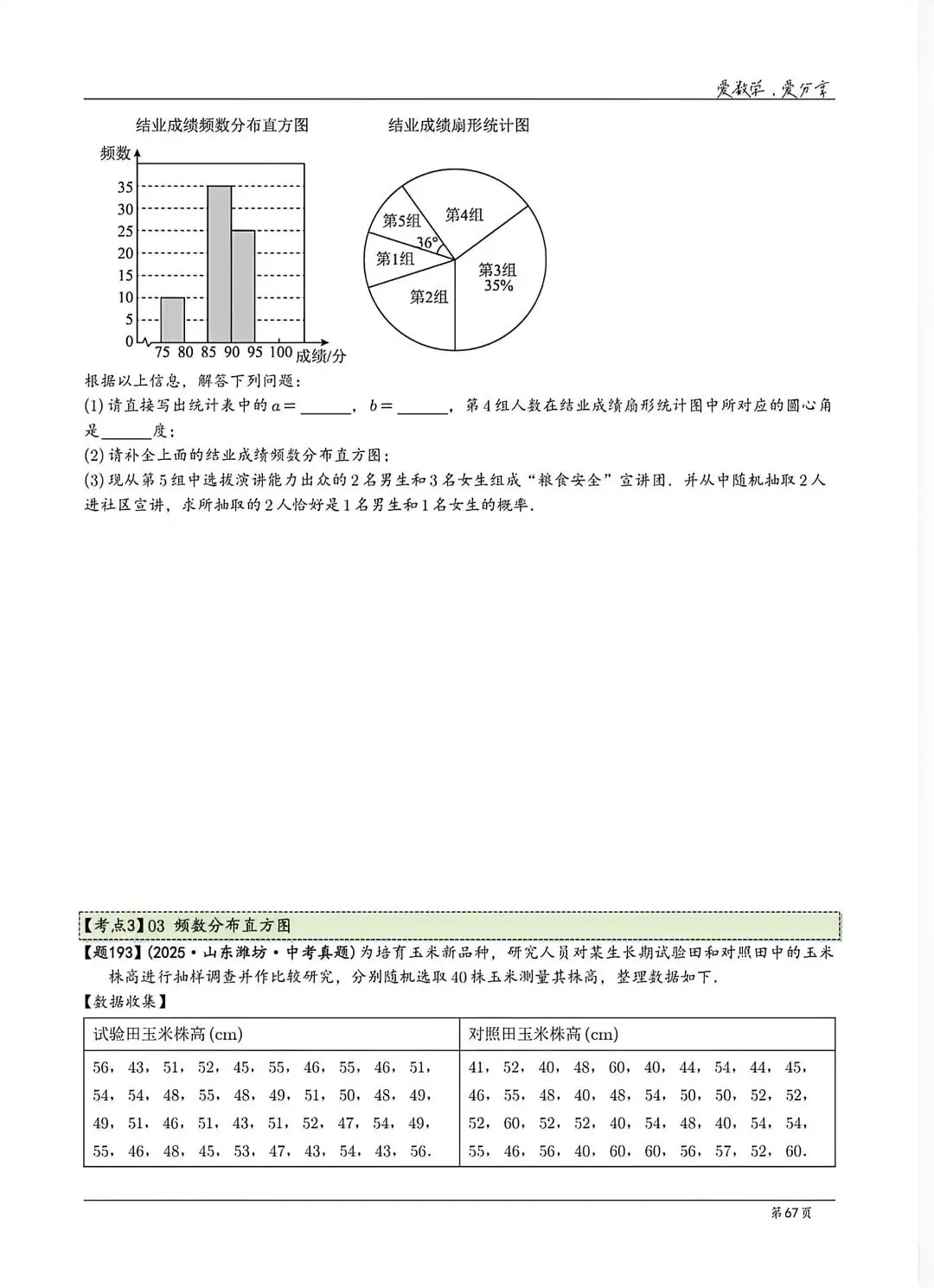 【中考】山东各地市2025历年中考题 第67张