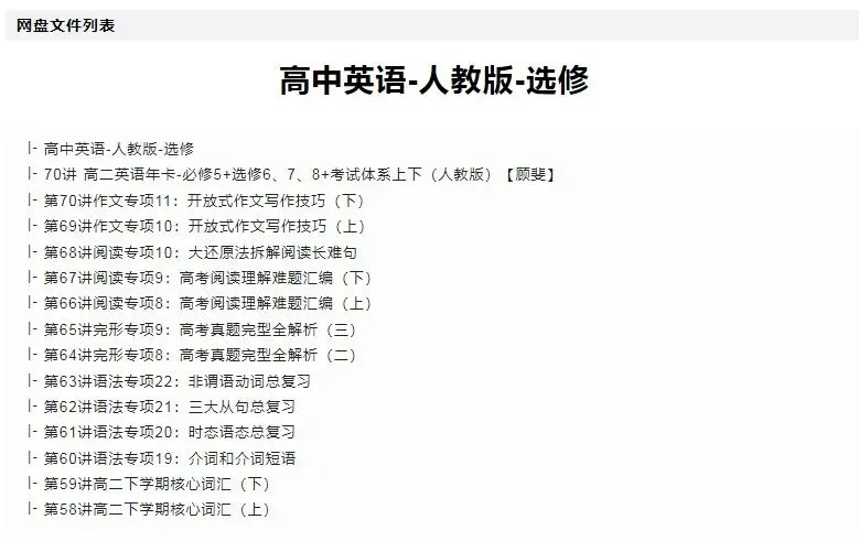 高中英语试卷/教案/课件等各类备课资源下载 第7张