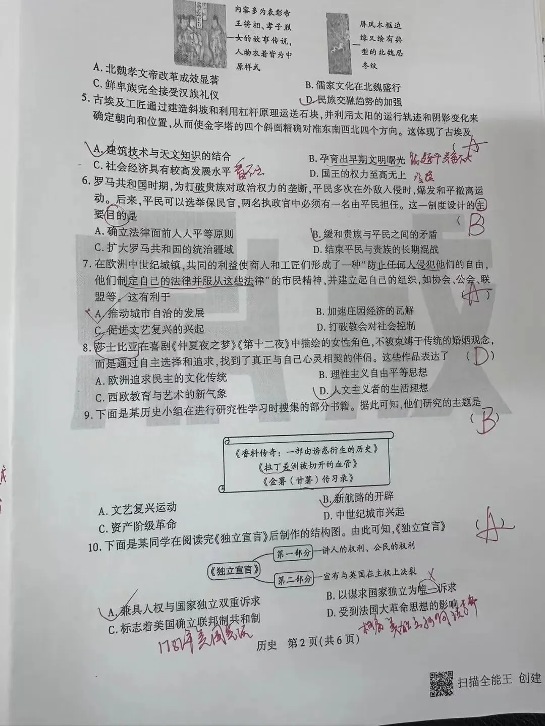 张新会 | 九年级阶段性测评(二)试卷分析之选择题 第2张