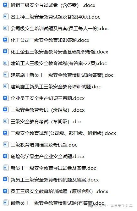 2026最新版50类600套安全培训试卷、题库.docx 第9张