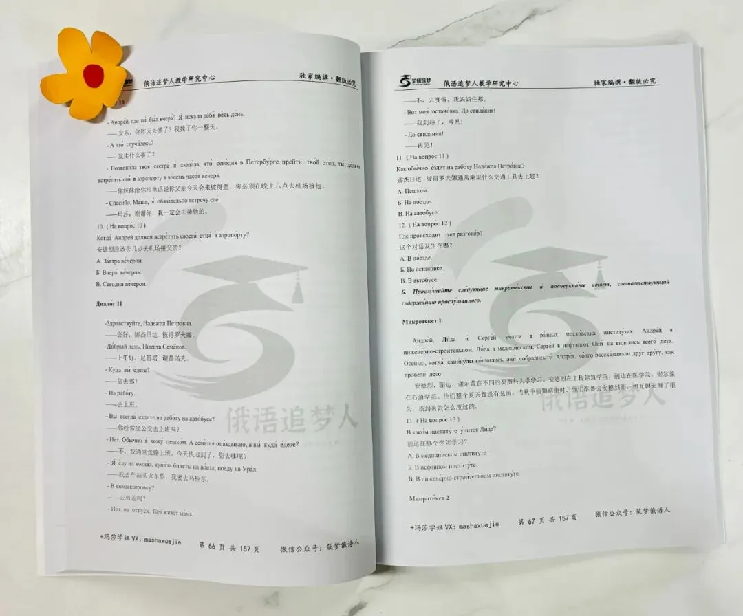 考级必备|俄语公共四级历年真题听力原文(带翻译) 第15张