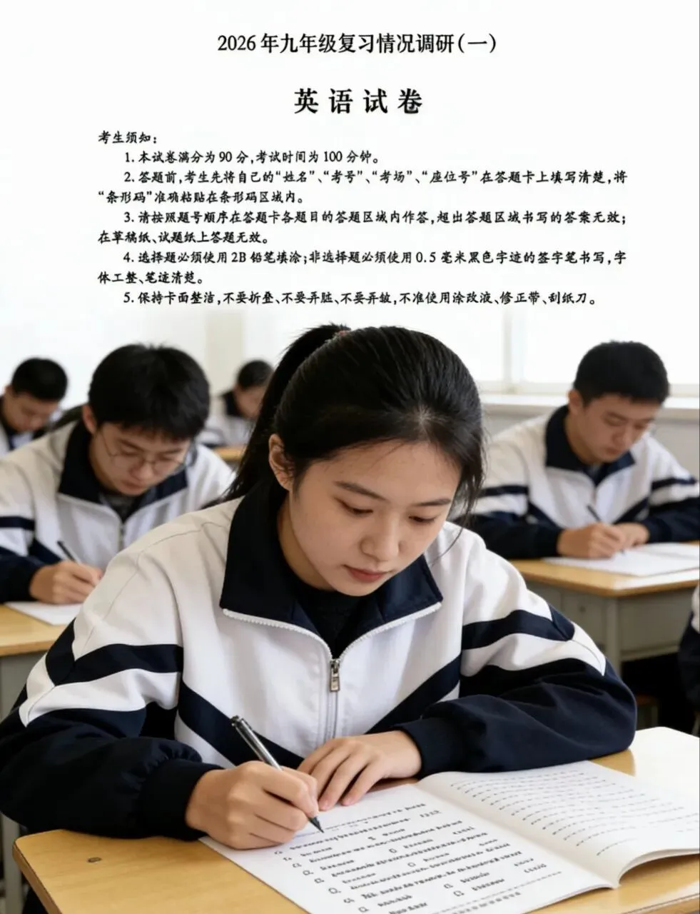 2026年哈尔滨南岗区九年级一模英语试卷分析 第1张