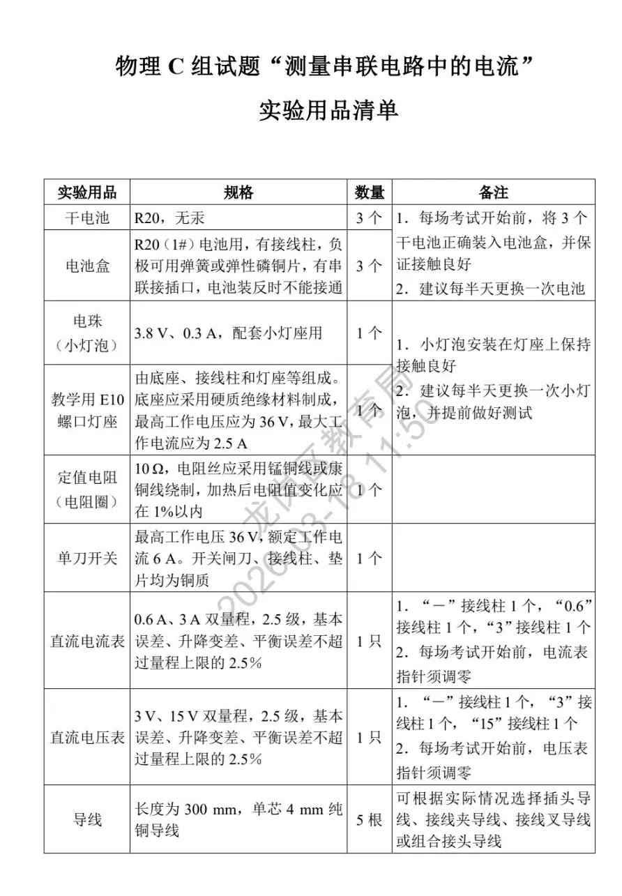 必看!2026深圳中考理化实验20分满分攻略! 第9张