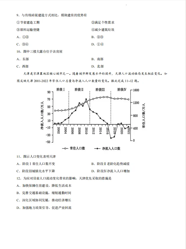 广州高考一模地理试卷来辣! 第4张